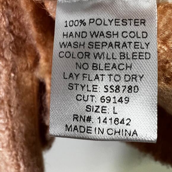 North End Colorblock Chunky Knit Sweater Womens L Multicolor Cozy Southwestern - Picture 7 of 8